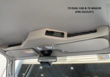 Bulge Shape Roof Console - With DIN Sized UHF Provision